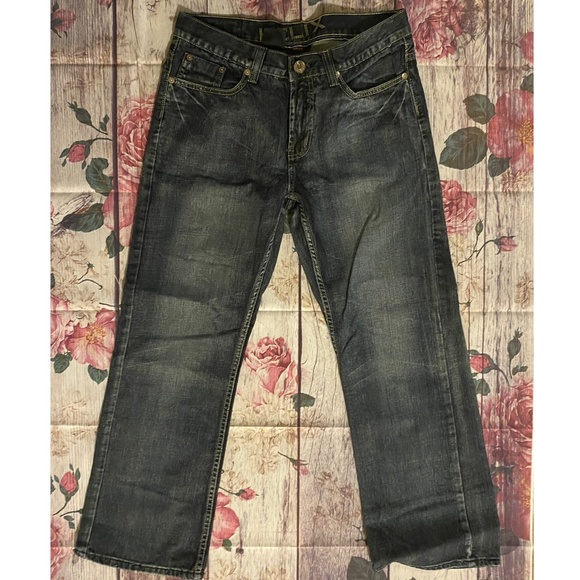 Lot of 2 Menβs Helix Jeans 32/30 Boot Distressed Denim - Picture 5 of 11